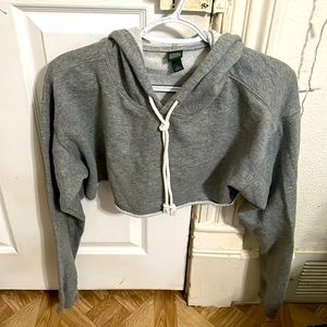 Grey cropped sweatshirt